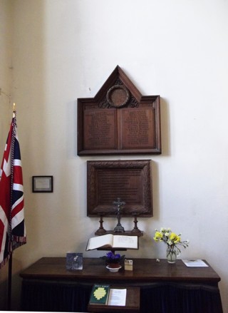 photo of St Mary War Plaque's Church burial ground